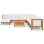 Salon de jardin meuble d'extérieur ensemble de mobilier 9 pièces avec coussins bois d'acacia solide 02_0017908