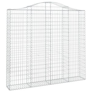 vidaXL Panier de gabions arqué 200x30x180/200 cm Fer galvanisé