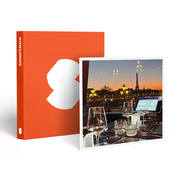 SMARTBOX - Coffret Cadeau Dîner insolite 3 plats avec visite de Paris dans le bus à impériale Le Saint-Germain 1920 - Gastronomie