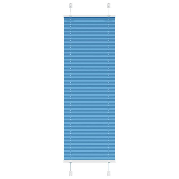 vidaXL Store plissé bleu 40x100 cm largeur du tissu 39 4 cm polyester