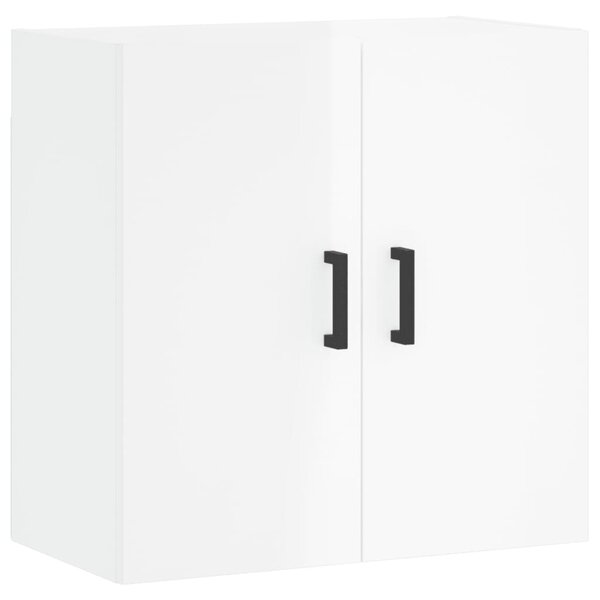 vidaXL Armoire murale Blanc brillant 60x31x60 cm Bois d'ingénierie
