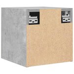 vidaXL Meuble TV mural Gris béton 30 5x30x30 cm