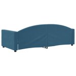 vidaXL Lit de repos sans matelas bleu 90x200 cm velours