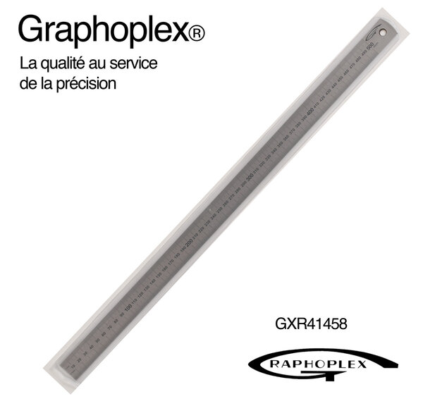 Réglet acier flexible ép 0 5mm l 13mm L 50cm