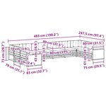 vidaXL Ensembles de canapés 10 pc Bois d'Acacia Massif