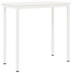 vidaXL Table de bar Blanc 110 x 55 x 105 cm Bois de pin massif