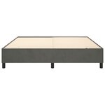 vidaXL Cadre de lit sans matelas gris foncé 180x200 cm velours