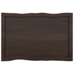 vidaXL Dessus de table bois massif traité bordure assortie