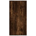 vidaXL Meuble TV mural Chêne fumé 40x34 5x80 cm