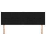 vidaXL Tête de lit LED avec des lumières à LED Noir 160 cm Polyester