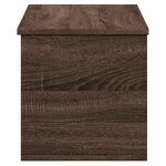 vidaXL Boîte de rangement chêne marron 90x35x35 cm bois d'ingénierie