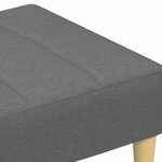 vidaXL Repose-pied gris foncé 77x55x31 cm tissu
