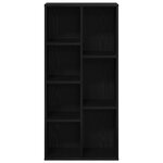 Bibliothèque vidaXL Noir Chêne 50x25x105 cm Bois d'ingénierie