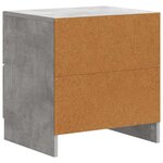 vidaXL Cabinet de chevet Gris béton 43 x 34 5 x 44 5 cm