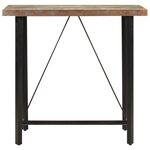 vidaXL Table de bar 110x55x107 cm bois massif de récupération et fer