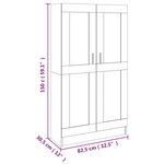 vidaXL Bibliothèque Chêne sonoma 82 5x30 5x150 cm Bois d’ingénierie