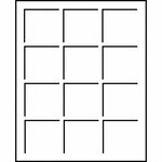 Plateaux numismatiques Leuchtturm format S à 12 cases carrées.