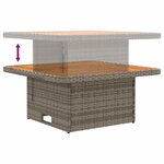 vidaXL 2 Pièce Canapé du milieu de jardin avec table relevable