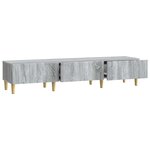 vidaXL Meuble TV Sonoma gris 147 x 34 5 x 30 cm Bois d'ingénierie