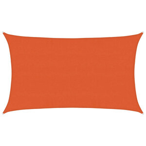 vidaXL Voile d'ombrage 160 g/m² rectangulaire orange 5x8 m PEHD