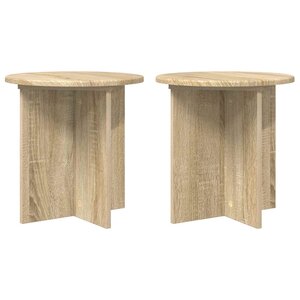 vidaXL Support de Plante 2 pièces Chêne Sonoma 40 x 40 x 40 cm