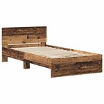 vidaXL Cadre de lit Bois ancien 203 x 104 x 70 cm Bois d'ingénierie
