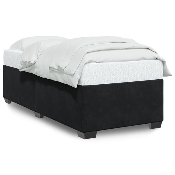 vidaXL Cadre de lit sans matelas noir 90x200 cm velours