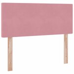 vidaXL Lit de Rangement avec matelas Rose 120 x 200 cm Velours