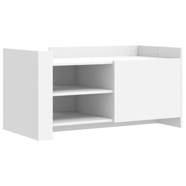 vidaXL Table basse blanc 100x50x50 cm bois d'ingénierie