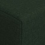 vidaXL Canapé-lit pliable Vert foncé 200 x 70 x 10 cm Tissu