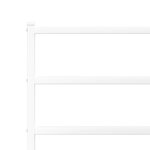 vidaXL Cadre de lit métal sans matelas et tête de lit blanc 120x190 cm