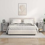 vidaXL Cabinet de chevet Sonoma gris 42 x 41 x 56 cm Bois d'ingénierie