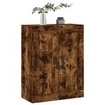 vidaXL Armoire murale chêne fumé 69 5x34x90 cm bois d'ingénierie