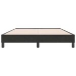 vidaXL Sommier à lattes de lit sans matelas noir 140x220 cm velours