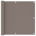 vidaXL Écran de balcon Taupe 90x300 cm Tissu Oxford
