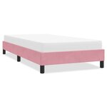 vidaXL Cadre de lit sans matelas rose 90x210 cm velours