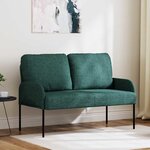 vidaXL Canapés avec coussin 110cm Vert foncé Contreplaqué