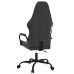 vidaXL Chaise de jeu de massage Noir et rouge bordeaux Similicuir