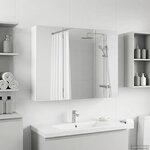 vidaXL Armoire Miroir de Salle de Bain Blanc 100 x 14 5 x 70 cm