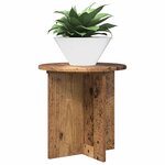 vidaXL Support de Plante 2 Pièces Bois ancien 40 x 40 x 40 cm