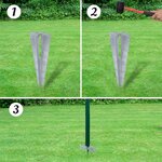 vidaXL Clôture à mailles losangées et poteaux acier 0 8x25 m