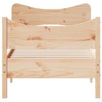 vidaXL Cadre de lit sans matelas 90x200 cm bois de pin massif