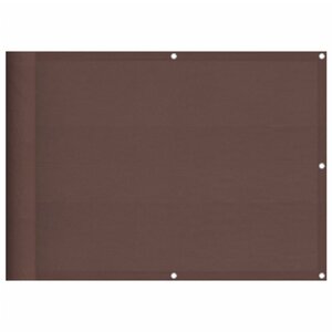 vidaXL Écran de balcon marron 75x700 cm 100 polyester oxford