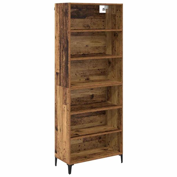 vidaXL Haut Armoire Bois Ancien 69 5 x 34 x 180 cm Bois d'ingénierie