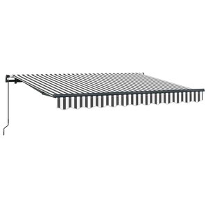 vidaXL Auvent Rétractable Anthracite 350 x 200 cm tissu