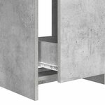 vidaXL Meuble de salle de bain avec évier Gris béton 42 x 40 x 84 5 cm