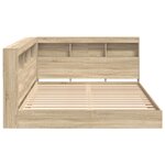 vidaXL Lit Étagère Chêne Sonoma 160x200 cm Bois d'ingénierie
