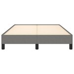 vidaXL Cadre de lit sans matelas gris foncé 120x190 cm tissu