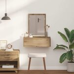 vidaXL Table de Toilette Marron 60 x 40 x 70 cm Bois d'ingénierie