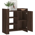 vidaXL Buffet chêne marron 73 5x35x75 cm bois d'ingénierie
